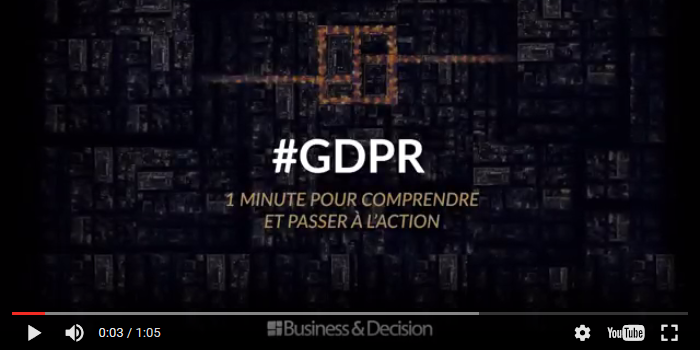 GDPR : 1 minute pour comprendre et passer à l’action