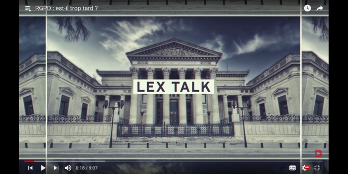 [VIDEO] RGPD / GDPR : est-il trop tard ?