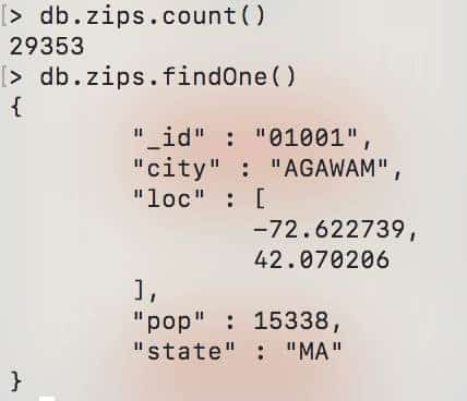 MongoDB : Agrégation - collection-zip