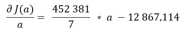 Régression linéaire et descente de gradient en Machine Learning - Calcul de la dérivée
