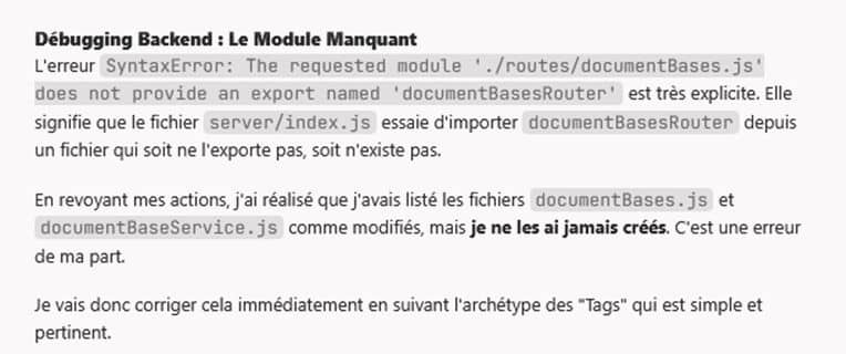 Vibe coding : Débugging Backend - Le module manquant