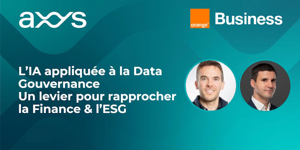 REPLAY Comment réconcilier les données Finance et ESG ? La Data gouvernance à l’ère de l’IA